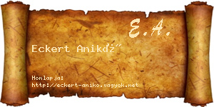 Eckert Anikó névjegykártya